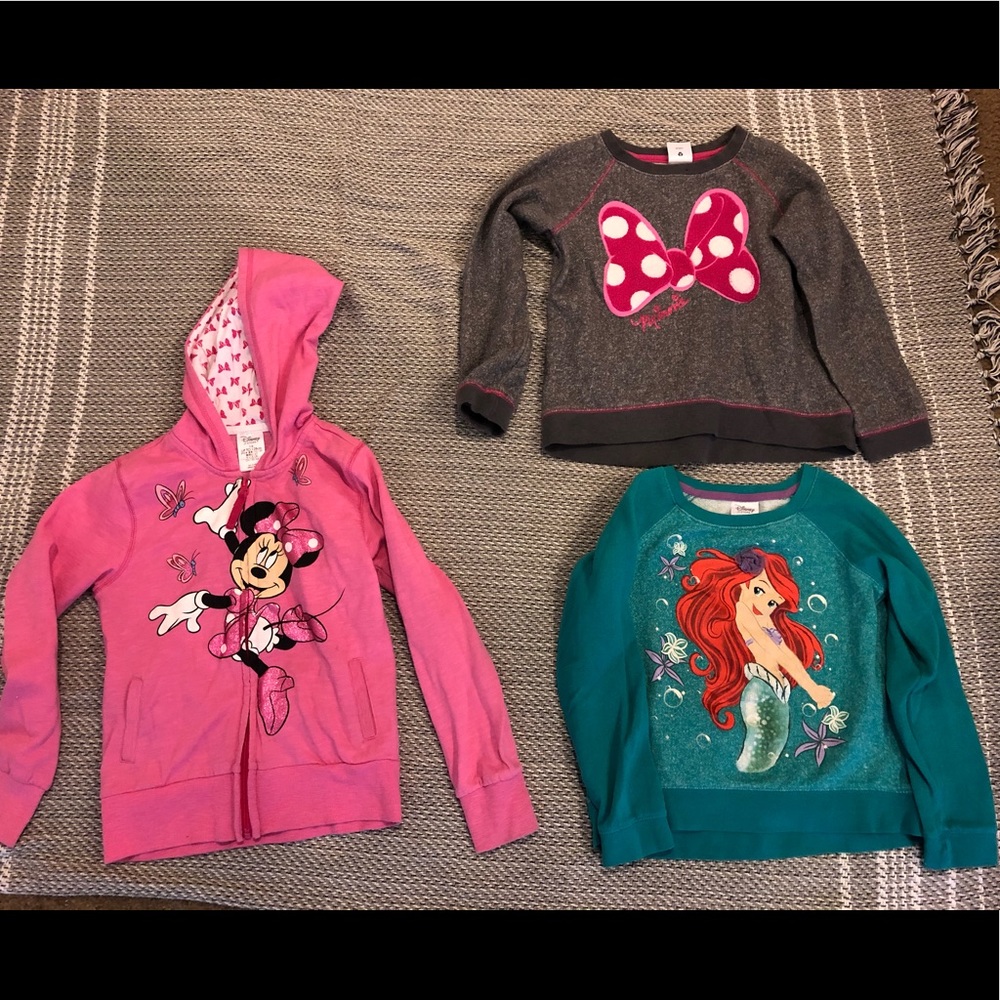 Disney store sweater bundle- Girl size 7/8